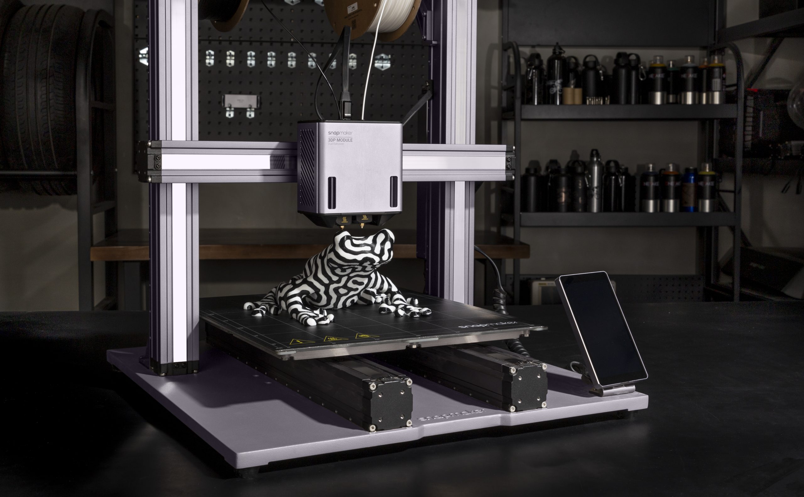 Single head dual nozzle 3D printer